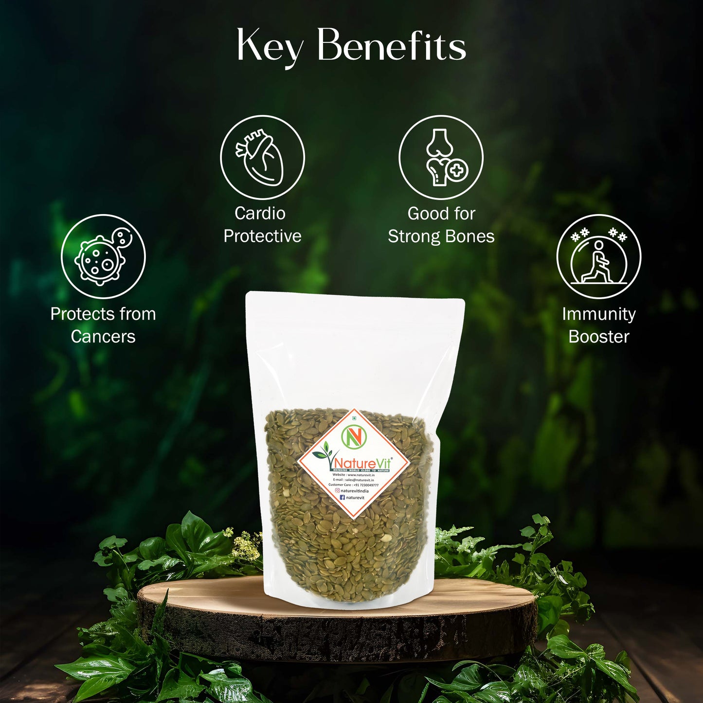 Nature Vit Pumpkin Seeds – Raw, Protein-Rich & Immunity Booster