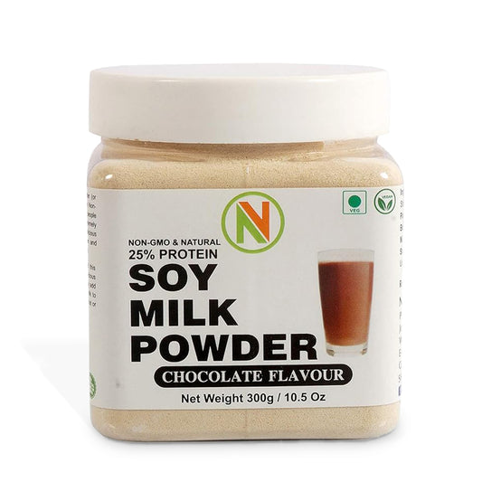 NatureVit Chocolate Soya Milk Powder  – Vegan, Non-GMO, 25% Protein