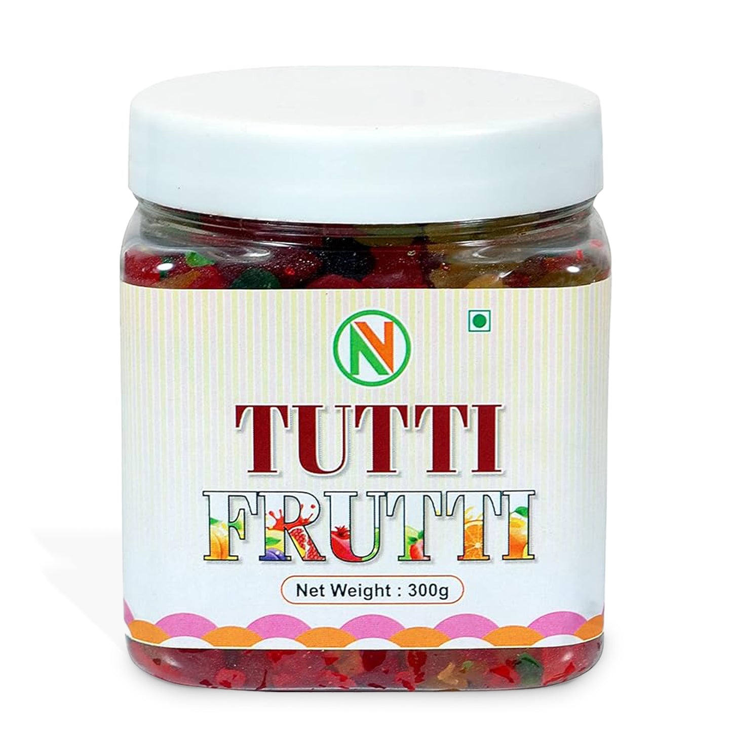 NatureVit Cherry Tutti Frutti | Vibrant Cake & Dessert Topping | Ideal for Ice Cream, Cookies & Pastries