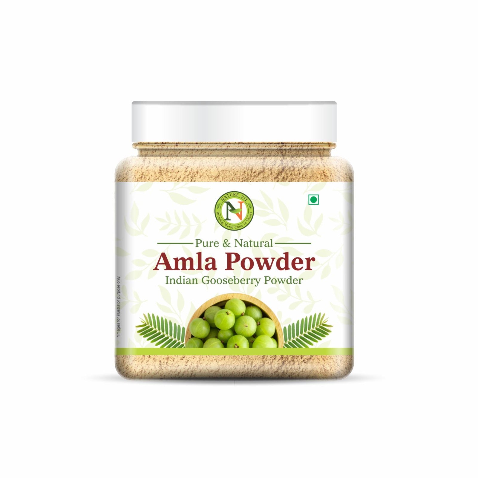 NatureVit Amla Powder – Pure Indian Gooseberry for Eating & Wellness