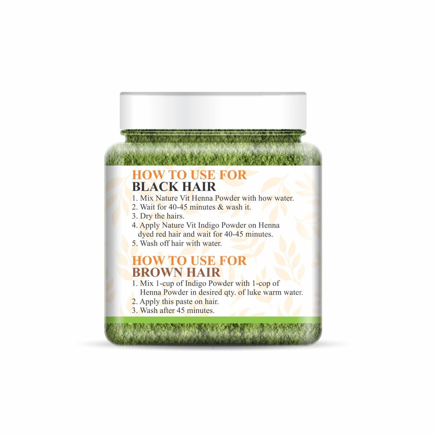 NatureVit Indigo Powder – Natural Hair Dye for Healthy, Lustrous Hair