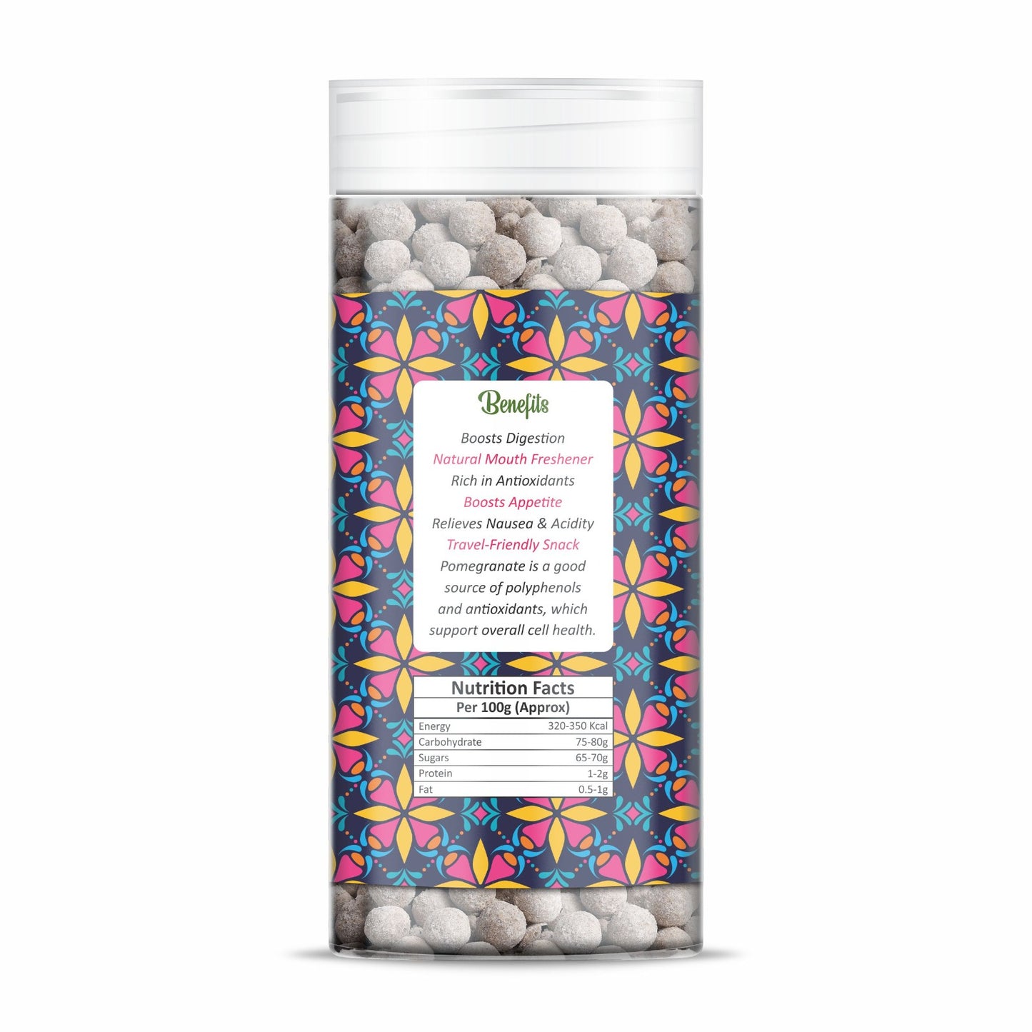 NatureVit Anardana Goli – Digestive Mouth Freshener with Pomegranate & Spices