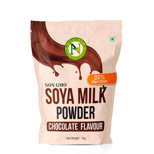NatureVit Chocolate Soya Milk Powder – Vegan, Non-GMO, 25% Protein