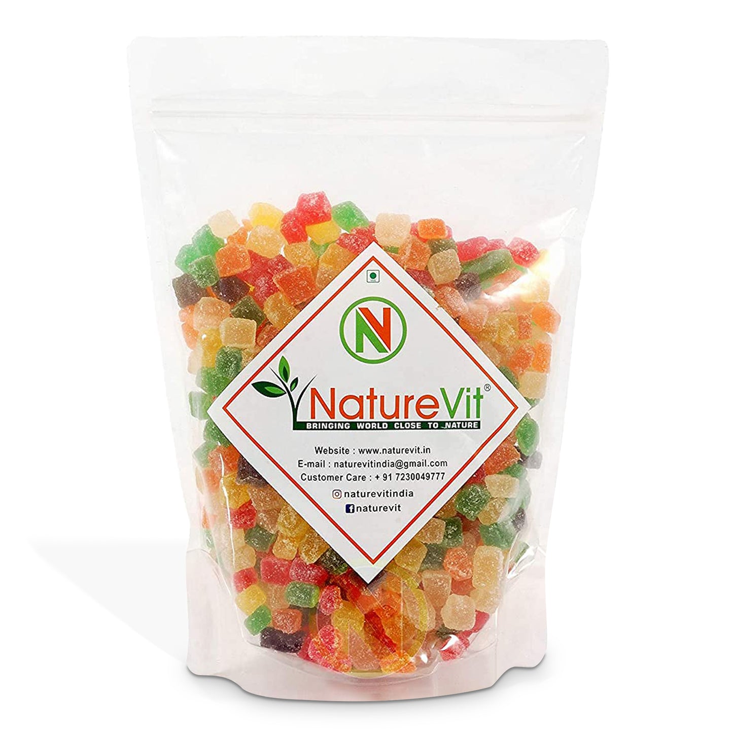 NatureVit Jelly Bites – Sweet-Coated, Brightly Coloured Fruity Candies