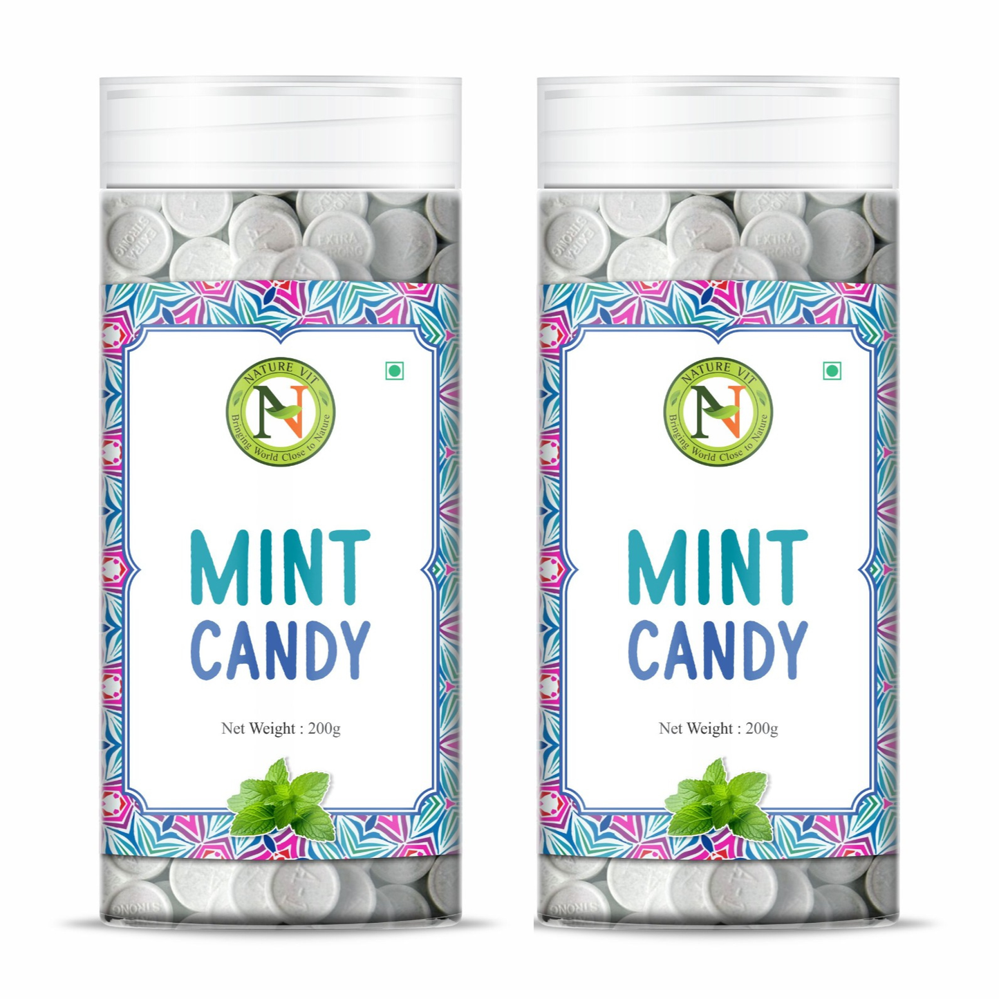 NatureVit Mint Candy – Medium Mint Goli | Refreshing Mouth Freshener