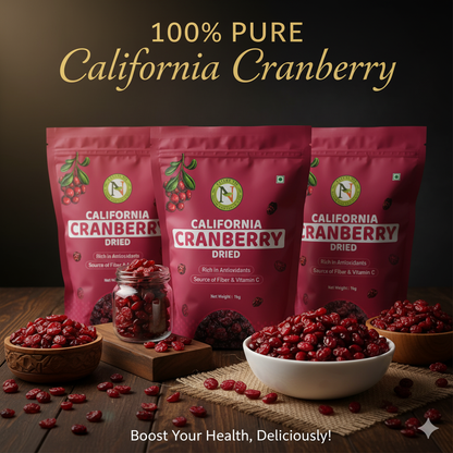 NatureVit Dried Cranberry Slice | Dried Cranberries | Gently Sweetened