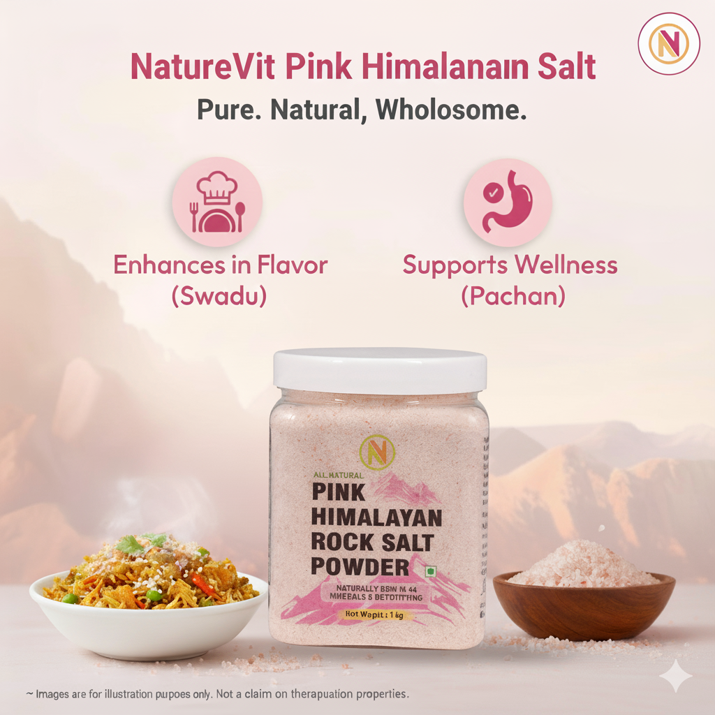 NatureVit Himalayan Pink Rock Salt Powder