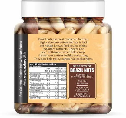 NatureVit Brazil Nuts | Premium Grade A | Rich in Selenium