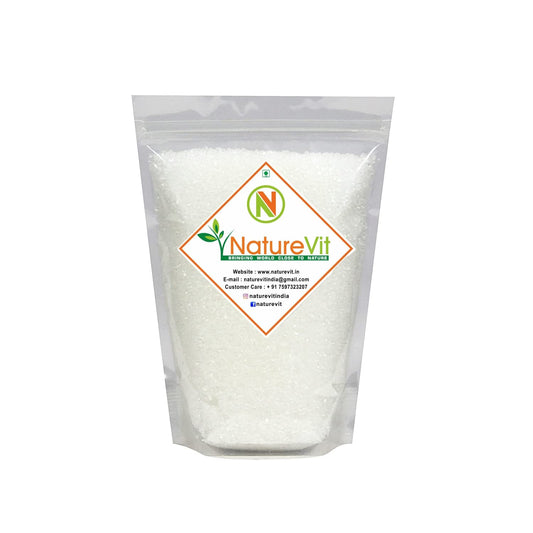 Nature Vit Natural Citric Acid Crystals| Food-Grade | Multipurpose Use for Cooking, Cleaning & Preserving | 100% Pure & Natural