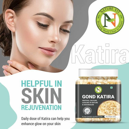 NatureVit Pure Natural Gond Katira [Edible Gum]