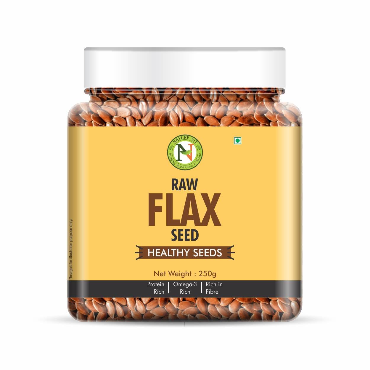 NatureVit Raw Seeds Combo  – Pumpkin, Watermelon, Sunflower & Flax Seeds