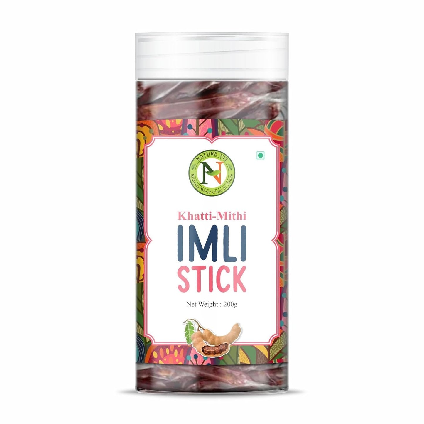 NatureVit Imli Candy Sticks – Khatti Meethi Tamarind Stick Candy | Sweet & Sour Mouth Freshener | Tangy Digestive Treat