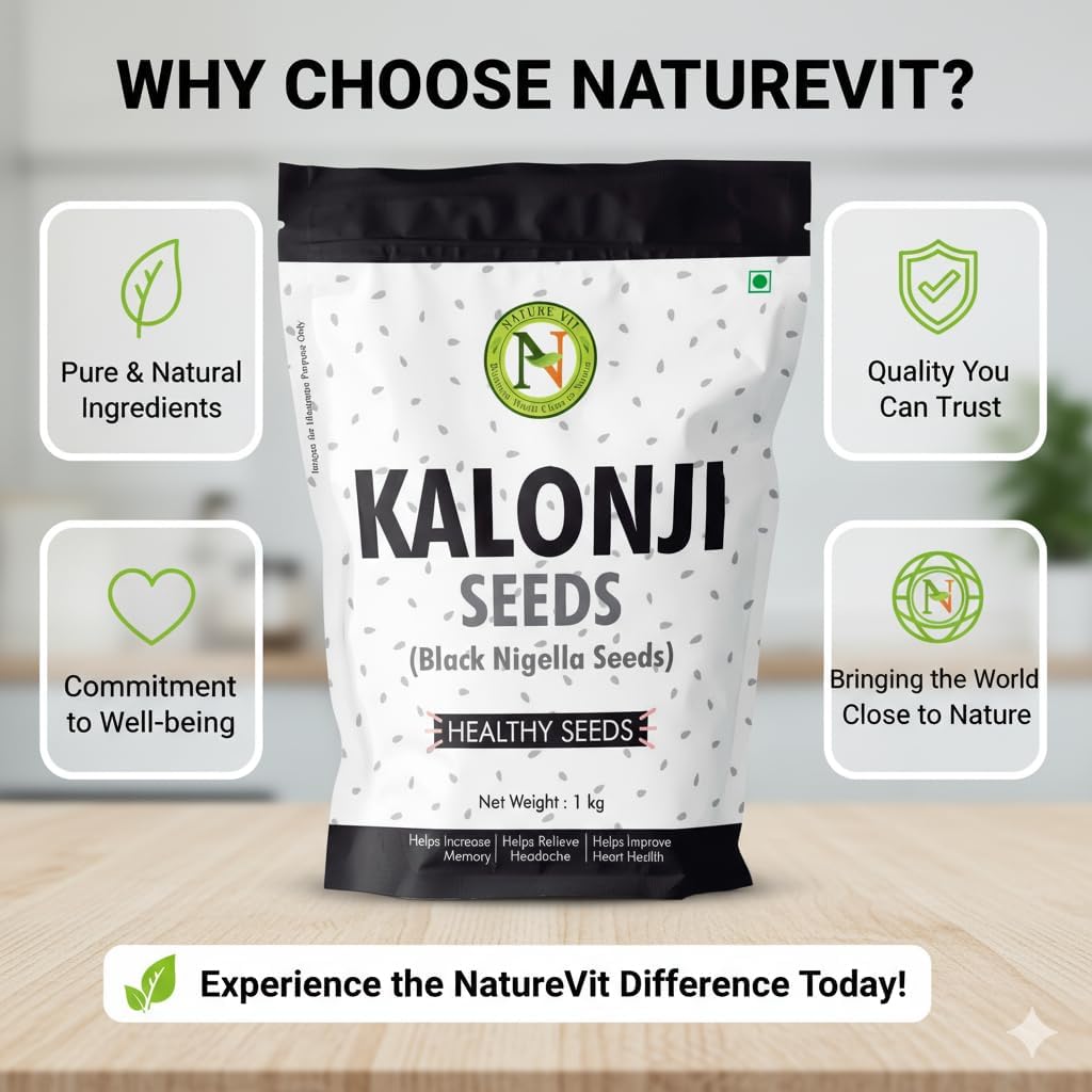NatureVit Nigella Seeds (Kalonji)