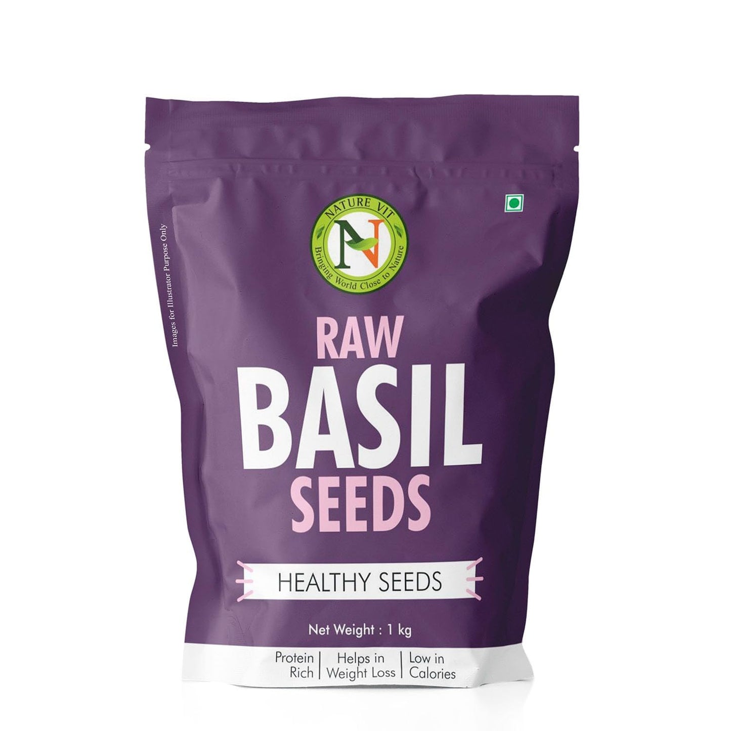 NatureVit Basil Seeds [Sabja, Tulsi Beej, Tukmariya]