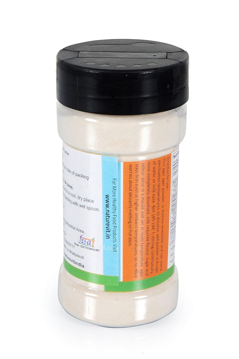 NatureVit Agar Agar Powder – Vegan Gelatin Substitute for Jellies & Desserts