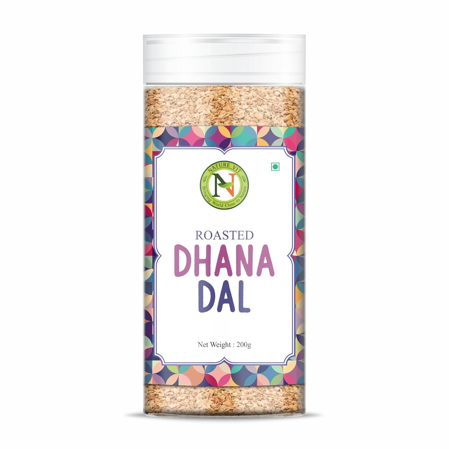NatureVit Roasted Dhana Dal Mukhwas – Premium Split Coriander Seeds Mouth Freshener