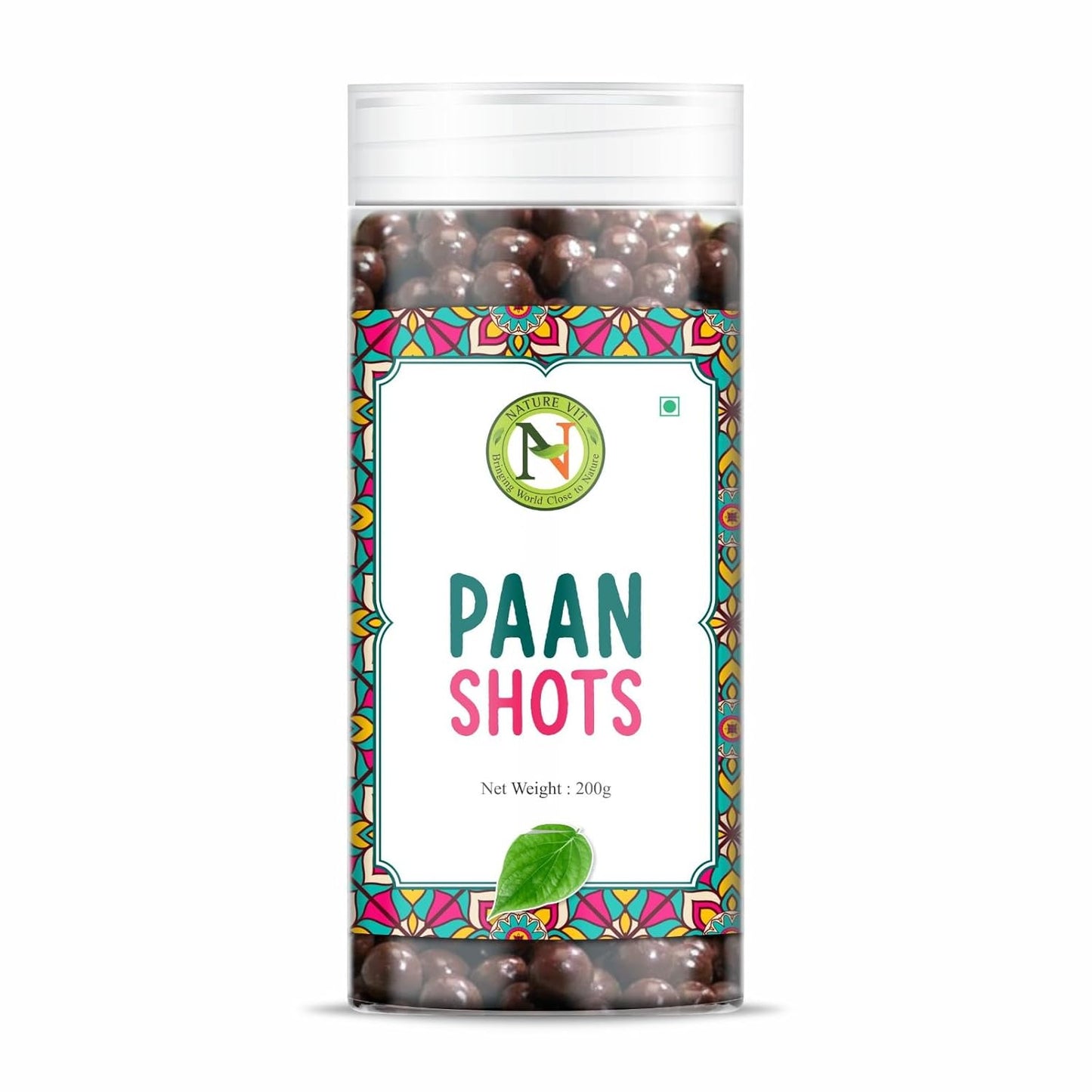 Naturevit Paan Shot | Strong Paan Flavour Candy with Betel Leaf, Gulkand & Spices | Mouth Freshener Candy for All Ages