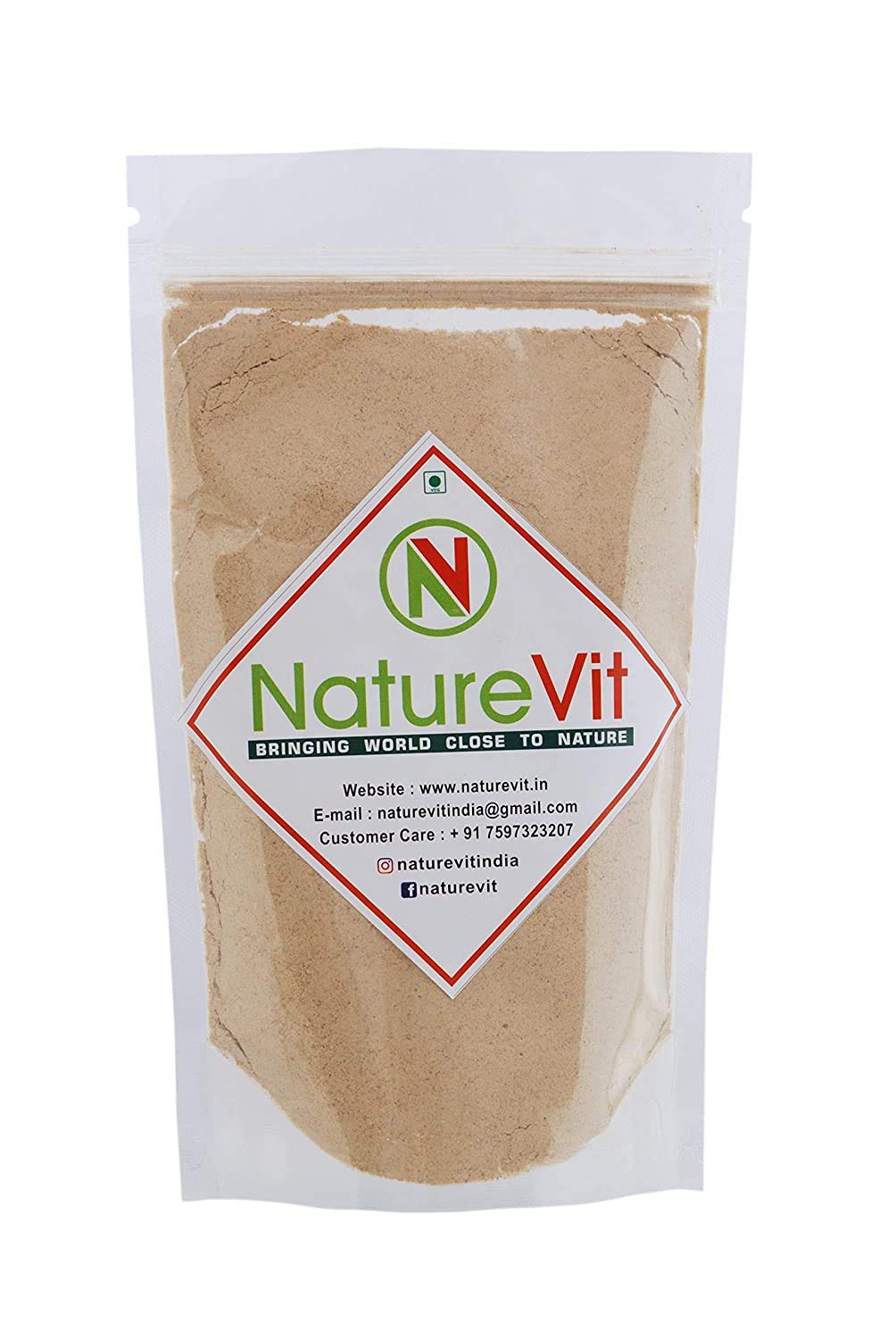 NatureVit Amchur Powder | Dehydrated Raw Mango Powder | Natural & Flavorful Dry Mango Powder for Cooking