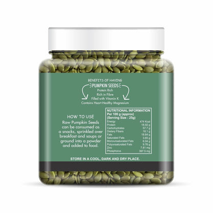 NatureVit Pumpkin and Sunflower Seeds Combo (Pumpkin Seed - 250g Sunflower Seed - 250g) | Protein & Fibre Rich | Food For Immunity Booster | Diet Food