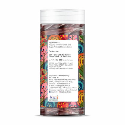 NatureVit Imli Candy Sticks – Khatti Meethi Tamarind Stick Candy | Sweet & Sour Mouth Freshener | Tangy Digestive Treat