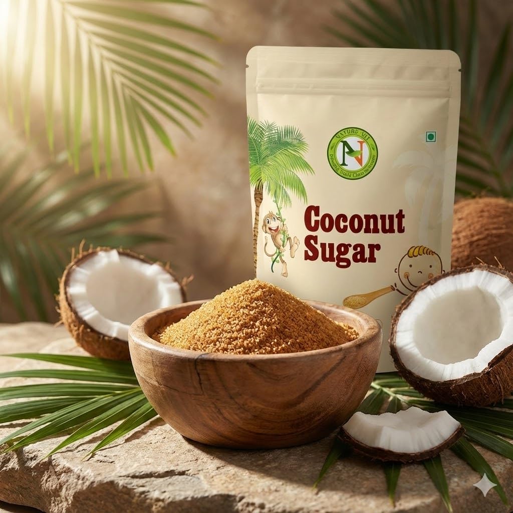 NatureVit Coconut Sugar  – Unrefined, Natural Sweetener, Gluten-Free