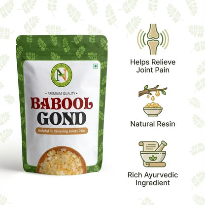 NatureVit Babool Gond – Authentic Edible Gum for Ladoo & Sweets
