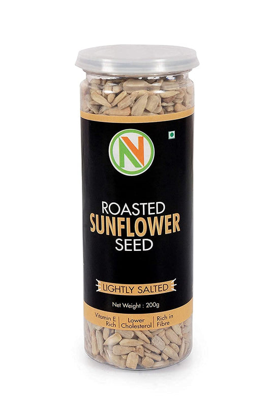 NatureVit Roasted & Salted Sunflower Seeds 200g – Healthy Snack Rich in Fiber & Magnesium