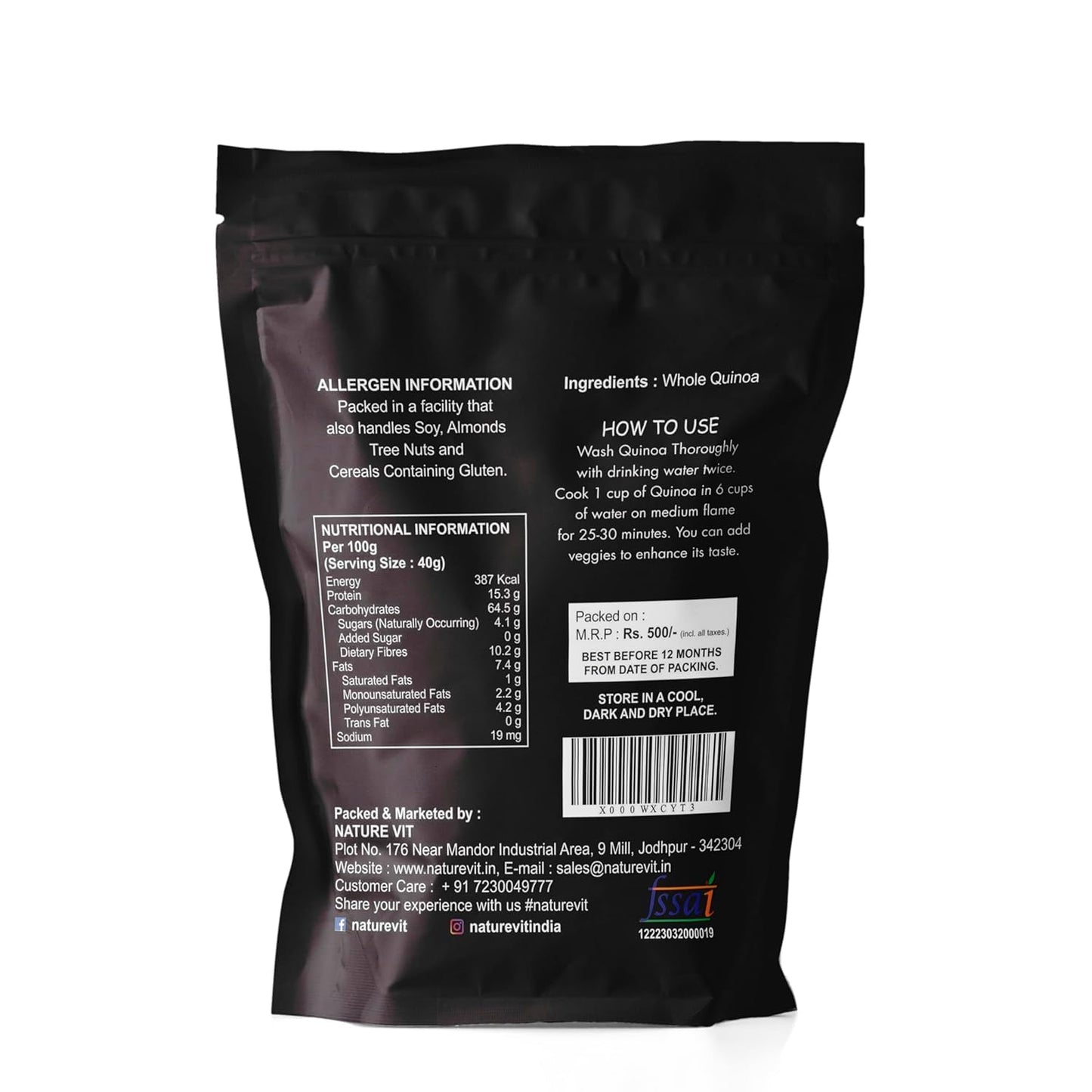 NatureVit Quinoa Seeds – Gluten-Free Superfood for Healthy Living