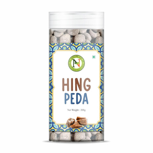 NatureVit Hing Peda - Heeng Digestive Peda Mouth Freshener with Asafoetida & Spices – Sweet-Salty Pachak Delight for After Meals