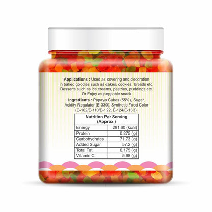 NatureVit Cherry Tutti Frutti | Vibrant Cake & Dessert Topping | Ideal for Ice Cream, Cookies & Pastries