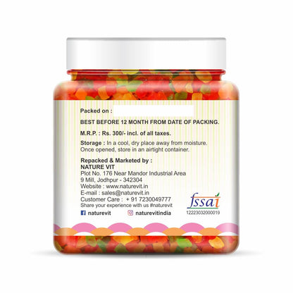 NatureVit Cherry Tutti Frutti | Vibrant Cake & Dessert Topping | Ideal for Ice Cream, Cookies & Pastries