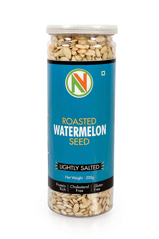 NatureVit Roasted Watermelon Seeds [Lightly Salted] | Healthy Snack | Crunchy & Nutritious | Rich in Protein & Fiber