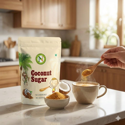 NatureVit Coconut Sugar  – Unrefined, Natural Sweetener, Gluten-Free