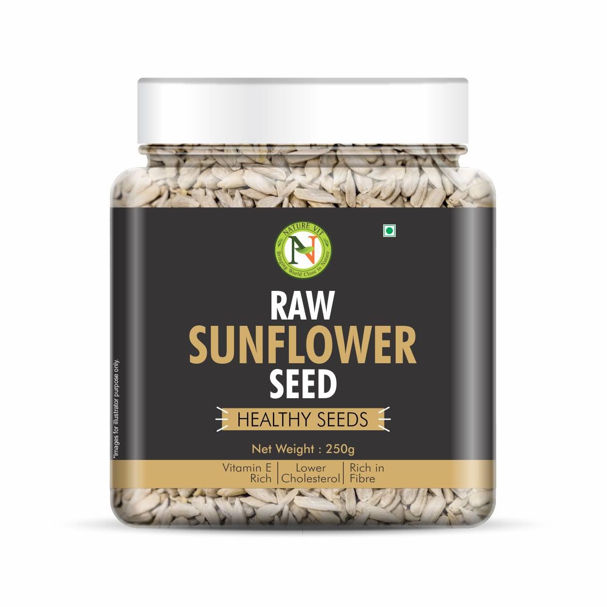 NatureVit Raw Seeds Combo  – Pumpkin, Watermelon, Sunflower & Flax Seeds
