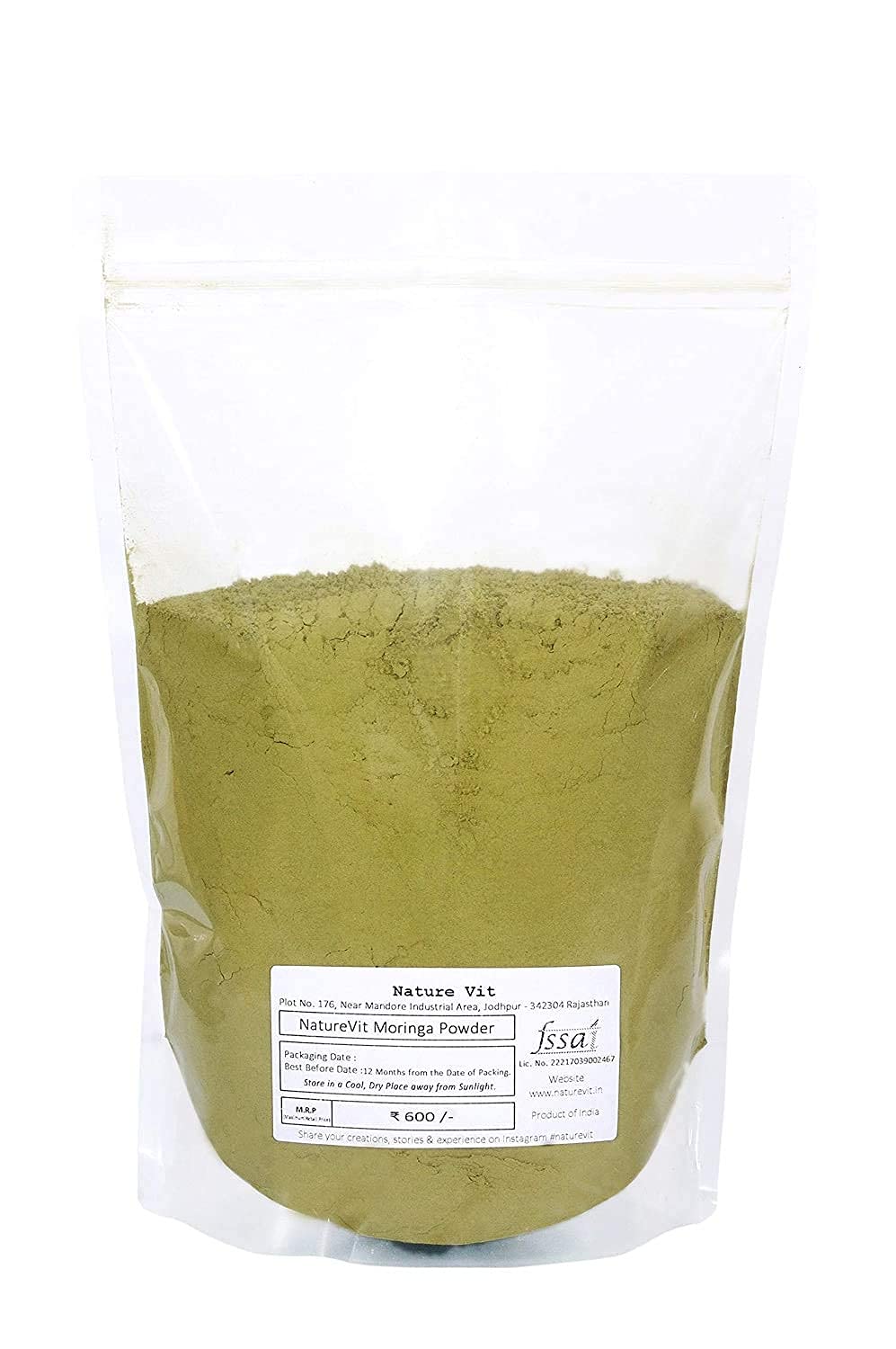 NatureVit Moringa Powder | Ayurvedic Herbal Supplement for Energy & Immunity