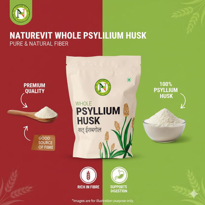 NatureVit Psyllium Whole Husk [Sat-Isabgol]