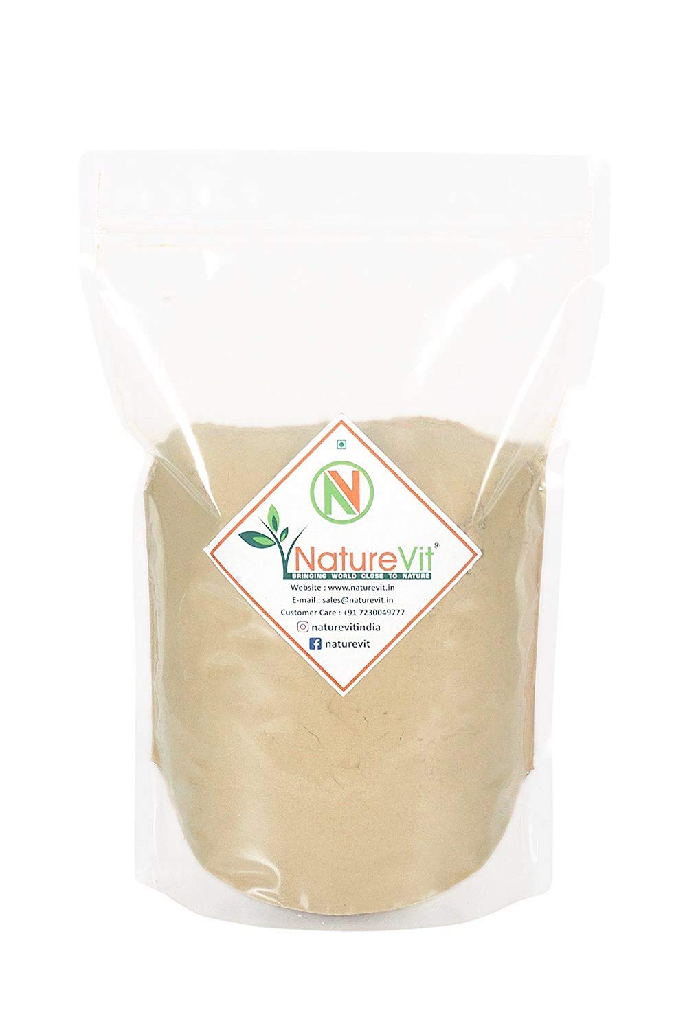 NatureVit Multani Mitti Powder For Face | Skin And Hair | Fuller's Earth | Bentonite Clay | 100% Pure & Naturally | Skin Face Clays