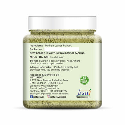 NatureVit Moringa Powder | Ayurvedic Herbal Supplement for Energy & Immunity