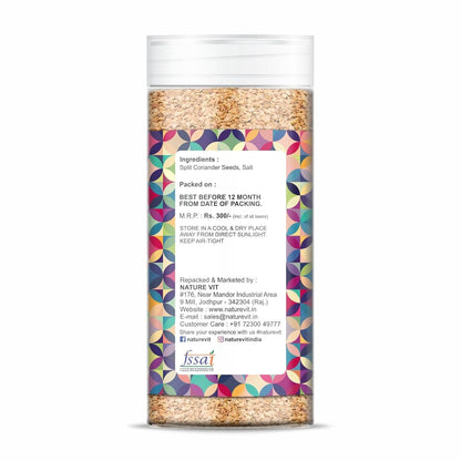 NatureVit Roasted Dhana Dal Mukhwas – Premium Split Coriander Seeds Mouth Freshener