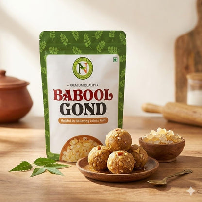 NatureVit Babool Gond – Authentic Edible Gum for Ladoo & Sweets