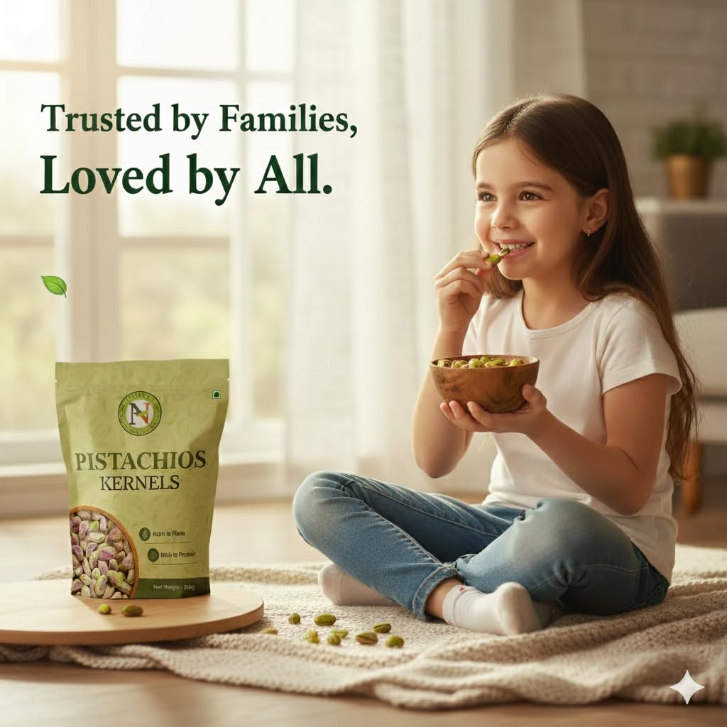NatureVit Pistachios Kernels without Shell | High Protein & Fiber Snack