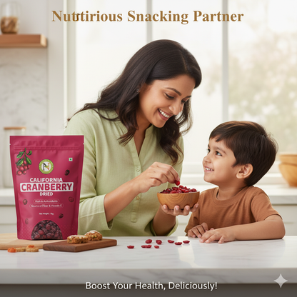 NatureVit Dried Cranberry Slice | Dried Cranberries | Gently Sweetened