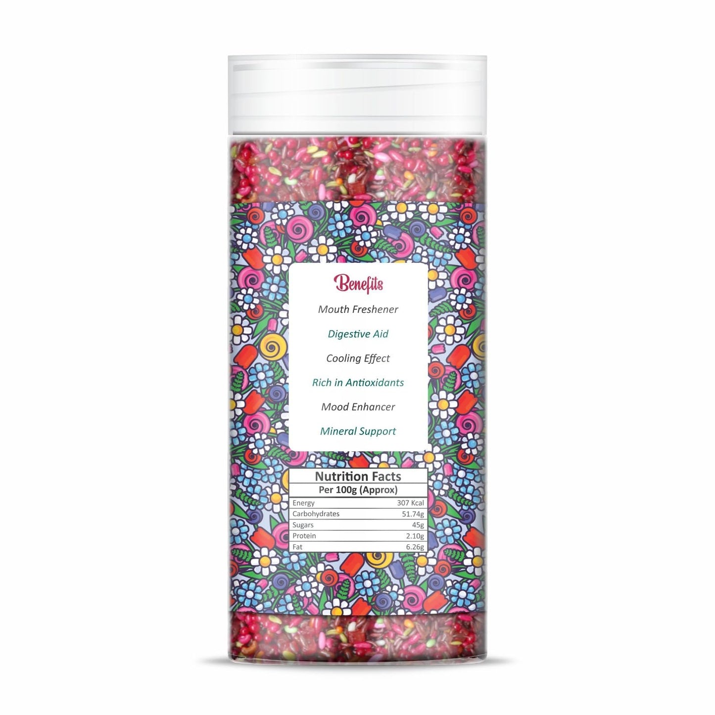 NatureVit Gulabl Mukhwas – Rose Petals & Sweet Gulab Mouth Freshener Mix | Traditional Mukwhas & After-Meal Delight