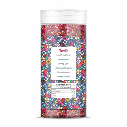 NatureVit Gulabl Mukhwas – Rose Petals & Sweet Gulab Mouth Freshener Mix | Traditional Mukwhas & After-Meal Delight