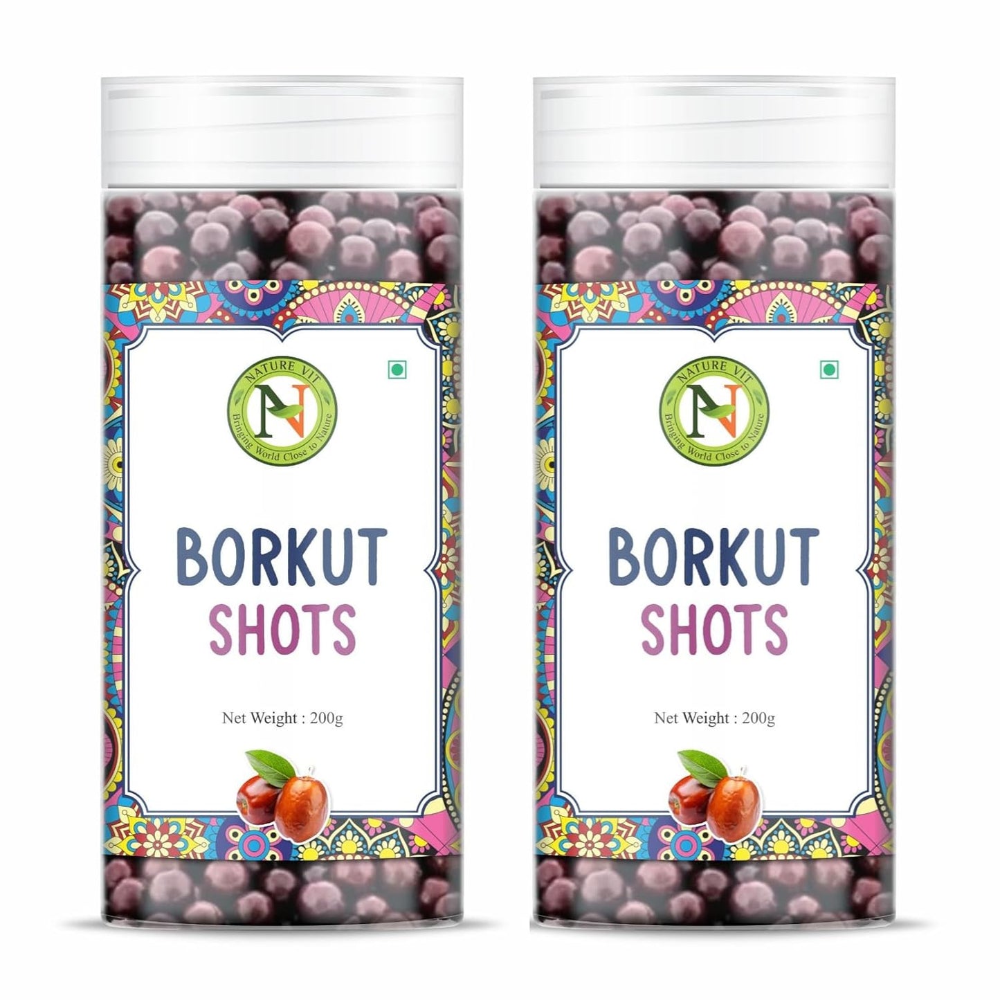 NatureVit Borkut Shot Candy – Sweet-Tangy Jujube (Ber) Goli/Ber Shot Mouth Freshener & Digestive Treat | Vegetarian