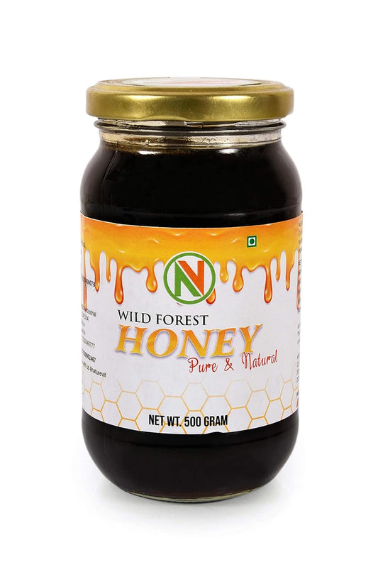 Nature Vit Wild Forest Honey | 100% Pure, Natural & Unprocessed | Raw Honey from Natural Beehives | Immunity Booster & Energy Enhancer
