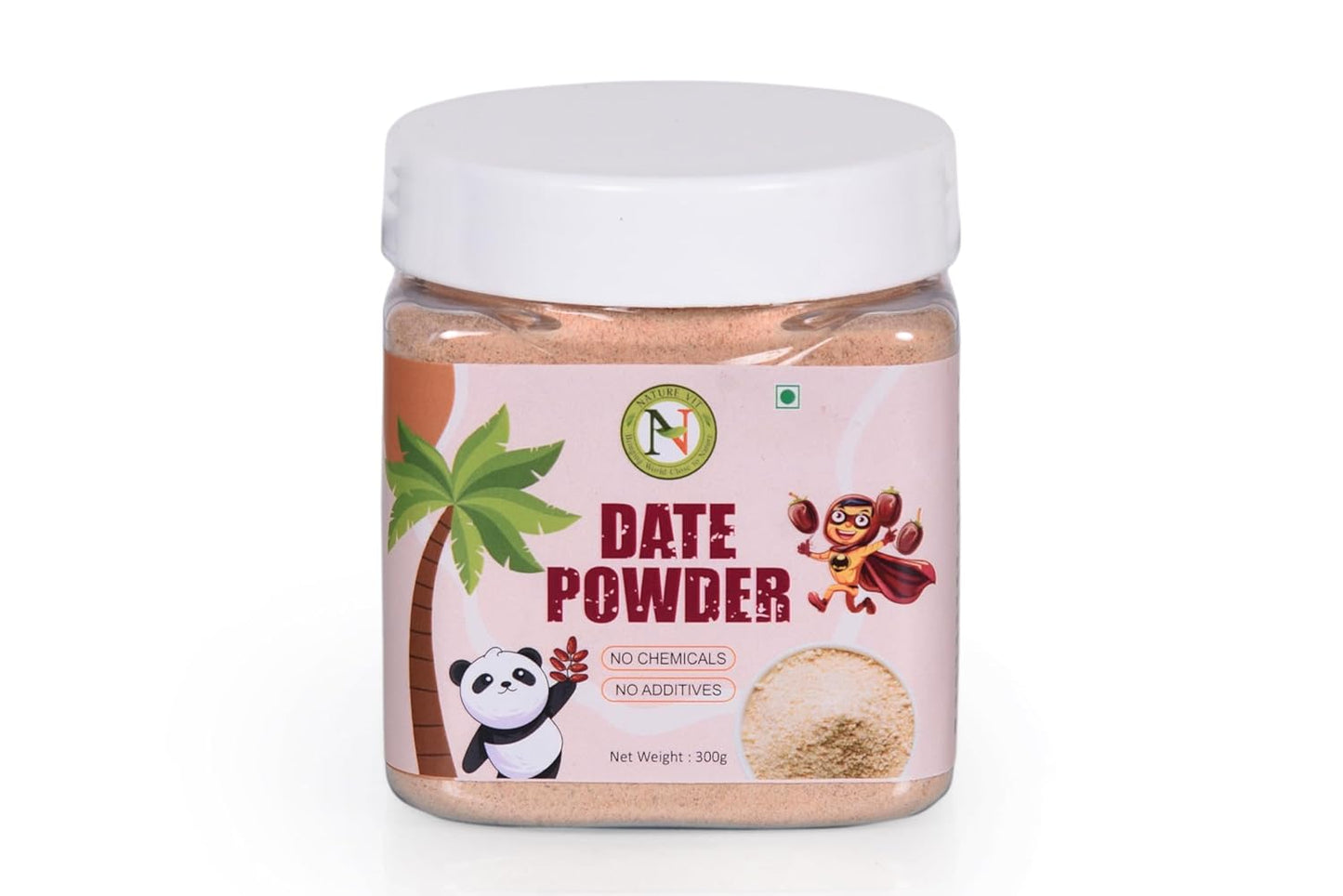 NatureVit Date Powder | Kharik/Khajur Powder | 100% Natural Sweetener | No Preservatives, No Chemicals | Healthy Substitute for Refined Sugar | Dates Powder for Little Ones