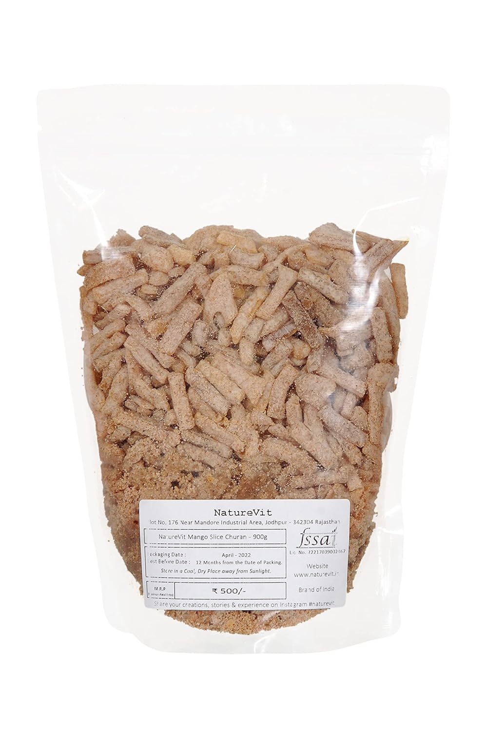 NatureVit Mango Slice Churan – Sweet & Tangy Digestive Snack