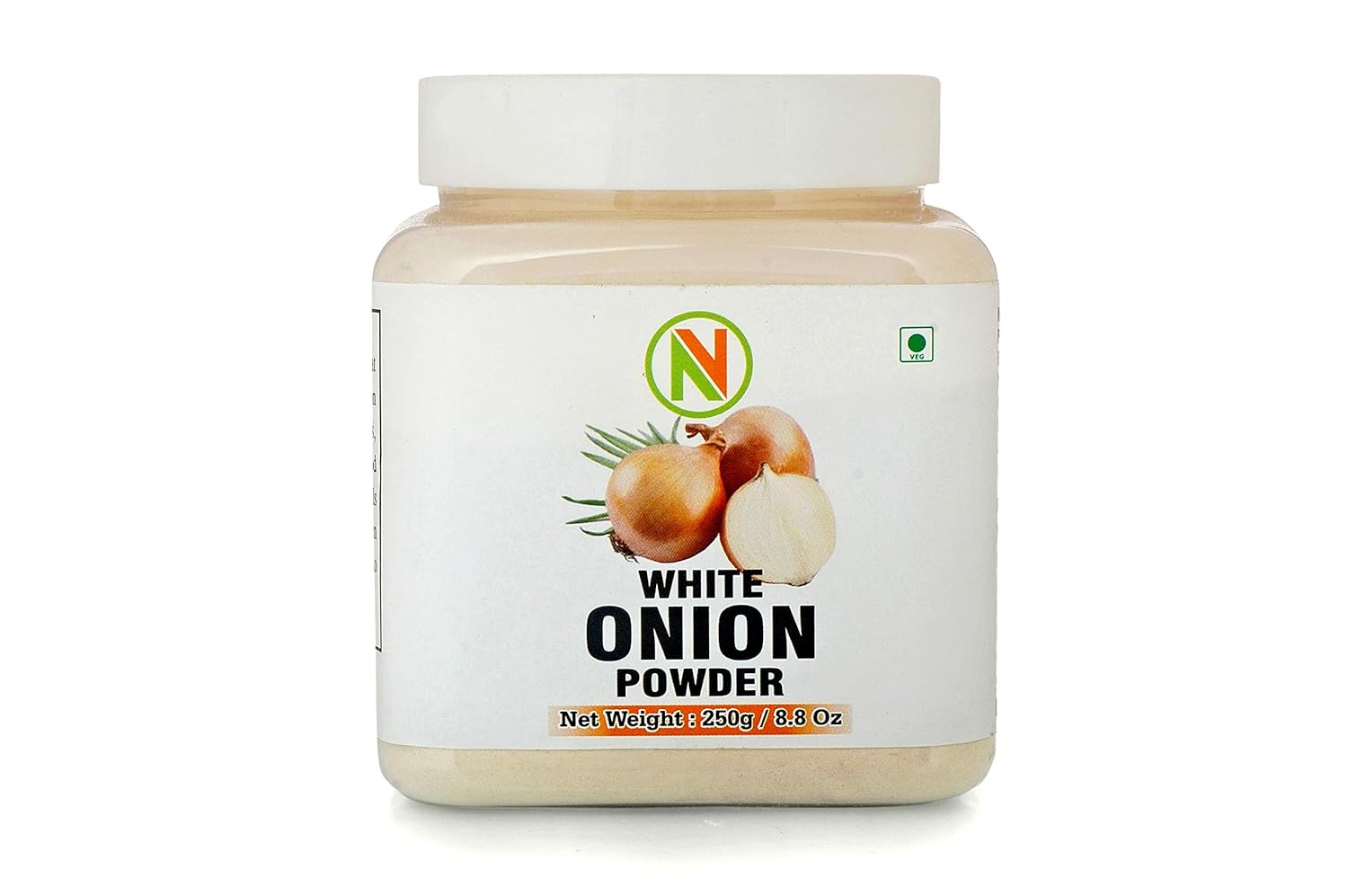 NatureVit White Onion Powder | Dehydrated & Ground White Onion | Natural Seasoning | Perfect for Cooking, Sauces, Soups, and Marinades