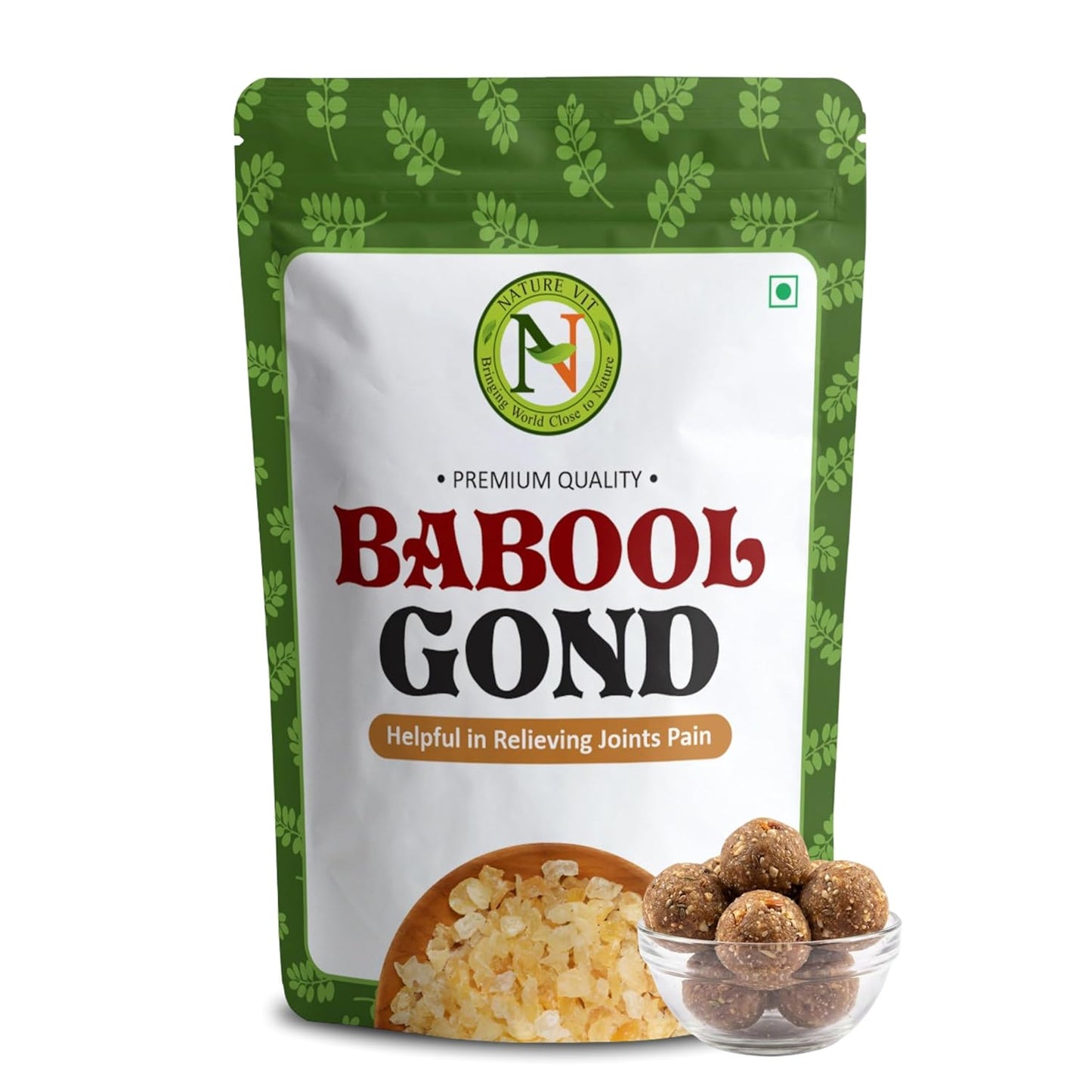 NatureVit Babool Gond – Authentic Edible Gum for Ladoo & Sweets